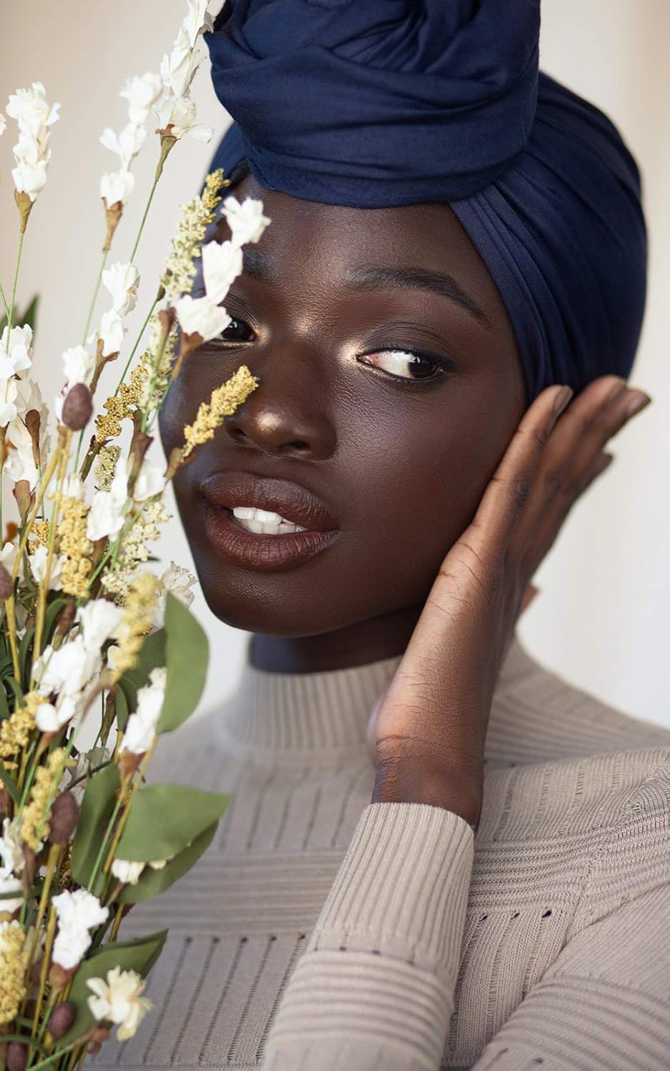 Harewom Head Wraps for Black Women Stretch Head Scarf Long African Hai