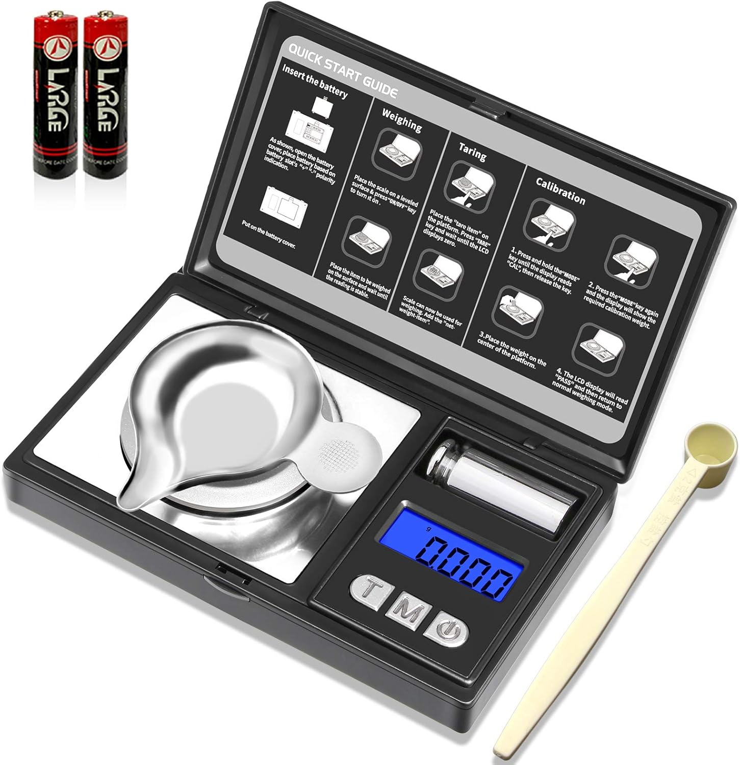 THINKSCALE Milligram Scale, 50g/0.001g Digital Jewelry Scale, Micro Gr