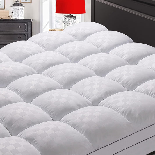 Mattress Topper Queen,Extra Thick Mattress Pad Cover for Back Pain,Coo