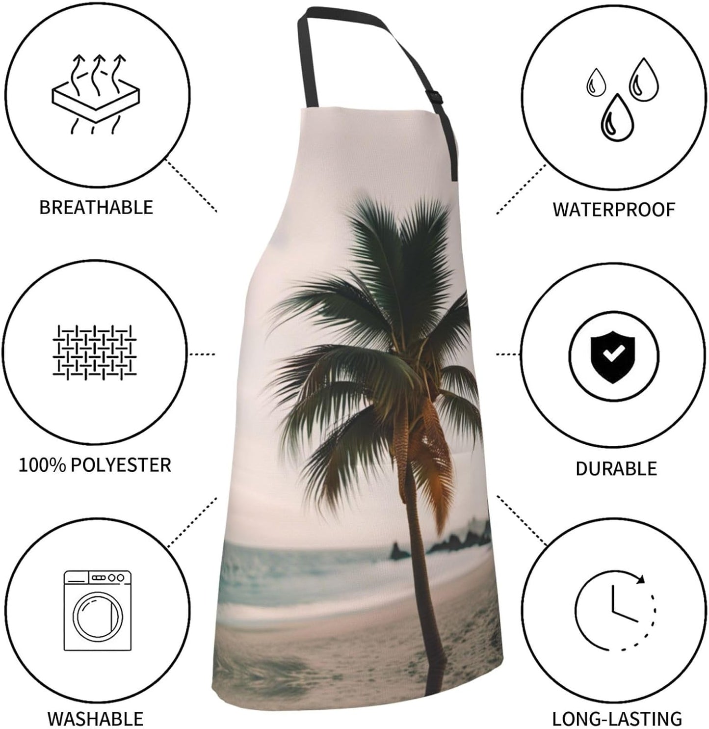 cartoon pigeon 2 print Waterproof chef's apron with pocket apron for kitchen cooking baking barbecue and gardening