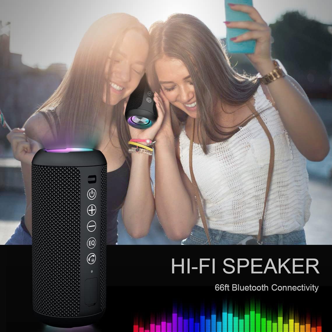 Ortizan Portable Bluetooth Speaker (1nd Gen), IPX7 Waterproof, Wireles