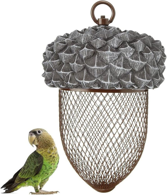 All Seasons Universal Bird Feeder Mesh Feeding Nut-Shaped Outdoor Hanging Food Dispenser Park Garden Pet Bird Supplies