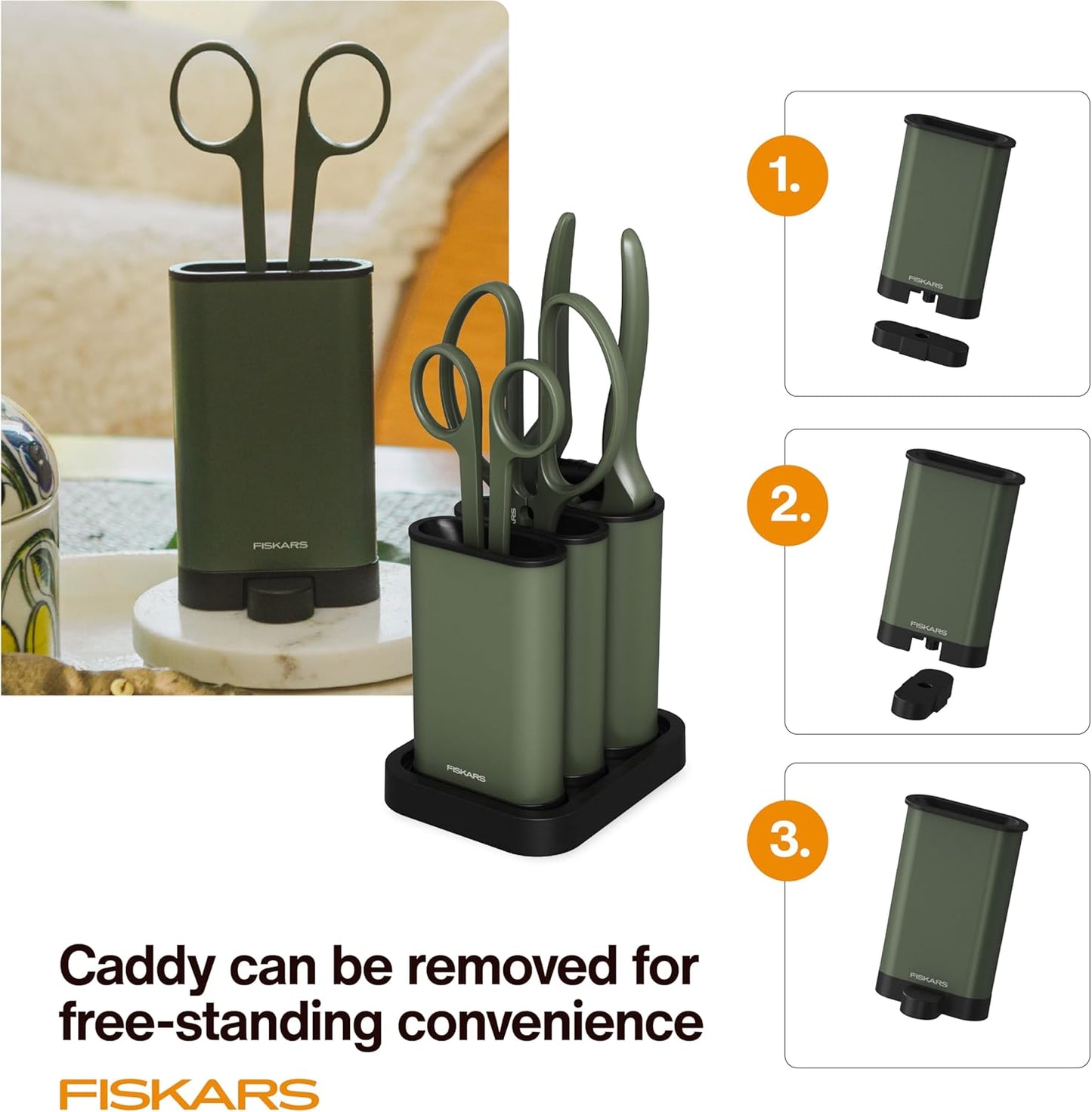 Fiskars Indoor Plant Care 3-Piece Set, Precision Gardening Tools with 