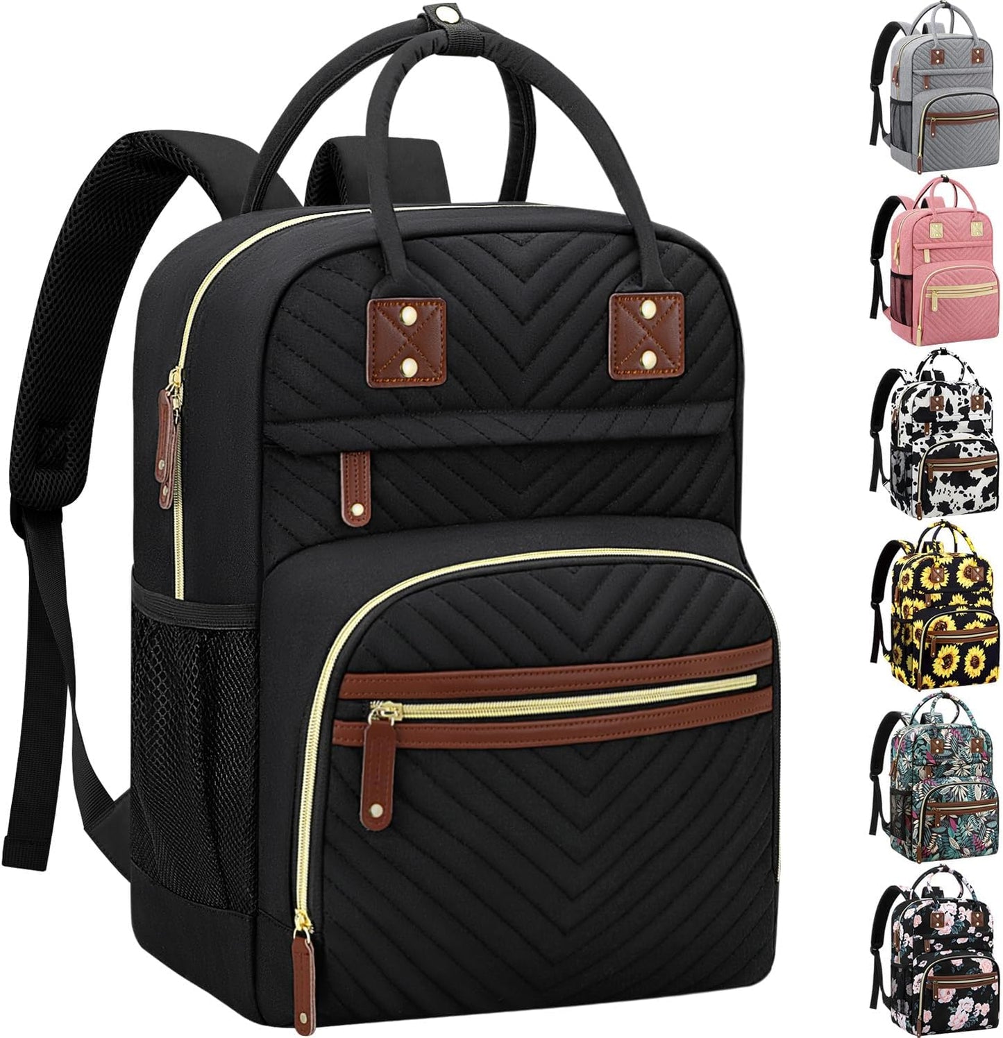 Diaper Bag Backpack for Women Large Capacity with Insulated Pockets Mu