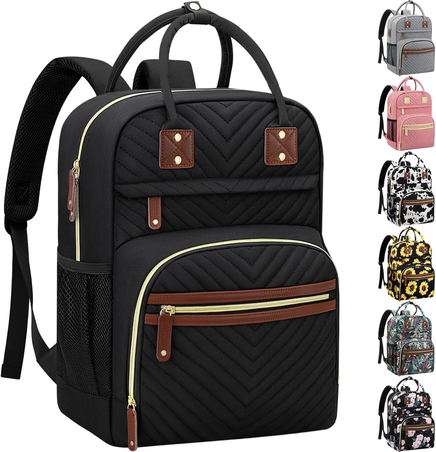 Diaper Bag Backpack for Women Large Capacity with Insulated Pockets Mu