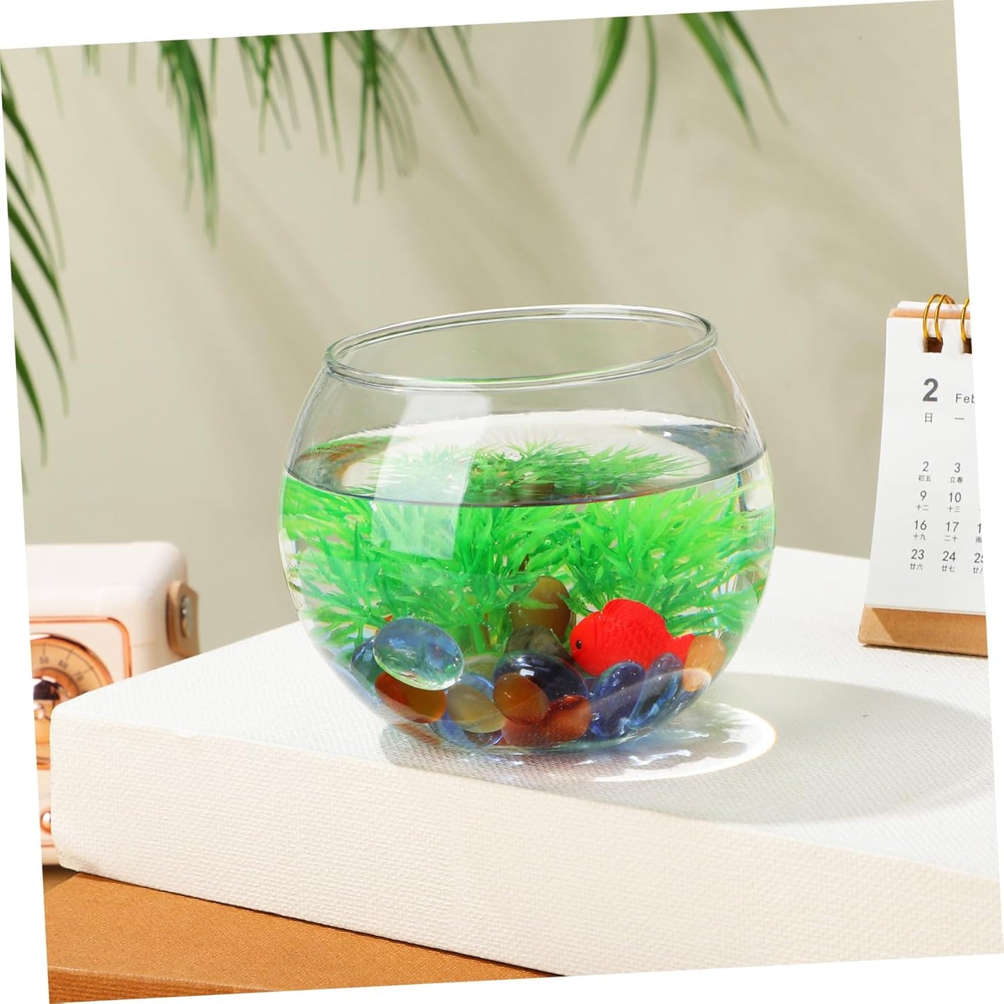 PRETYZOOM 2pcs Hydroponic Glass Vase Creative Desktop Flower Holder fo