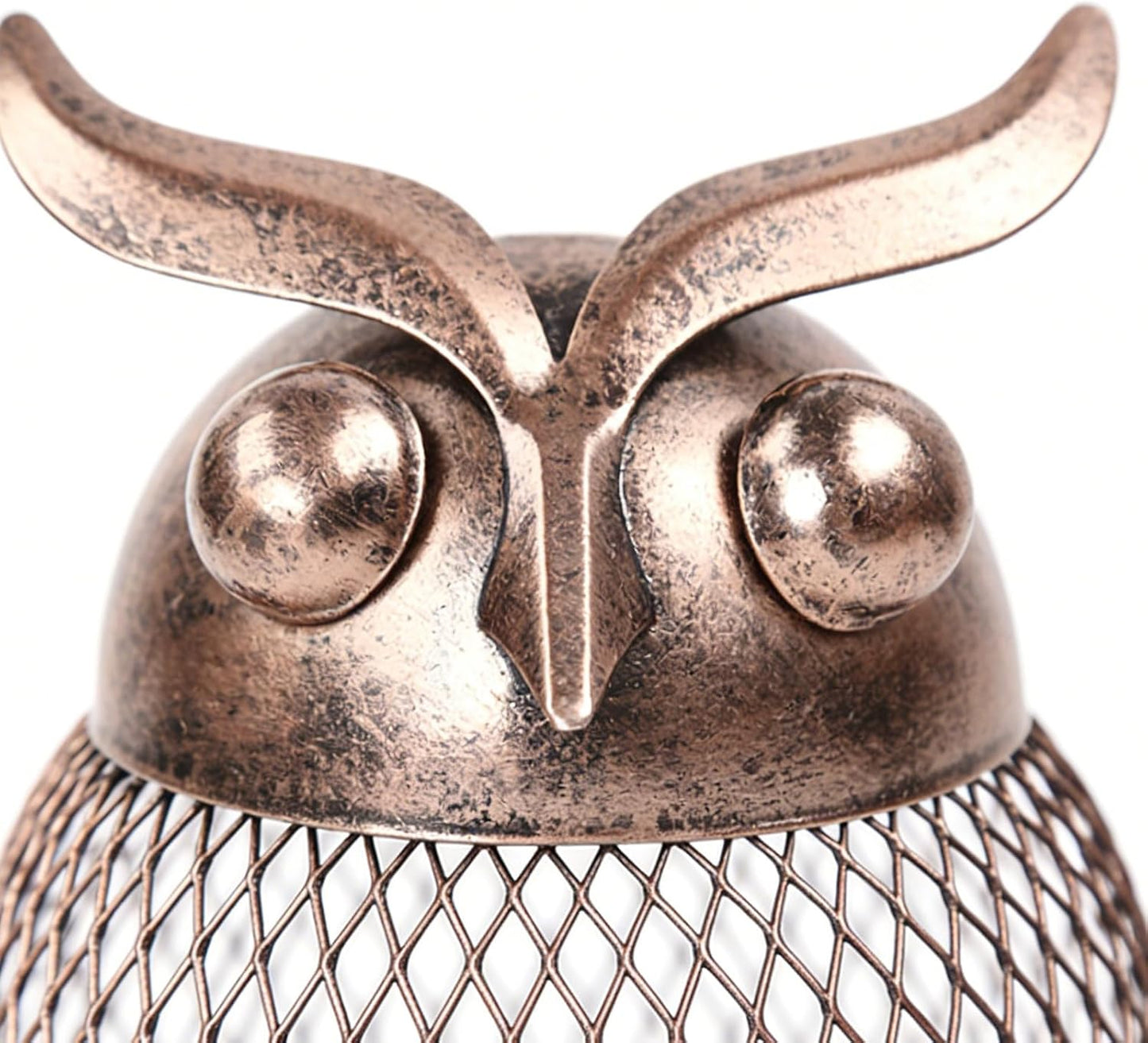 Wild Bird Feeders, Adorable Metal Vintage, Squirrel Proof Owl-Shaped L