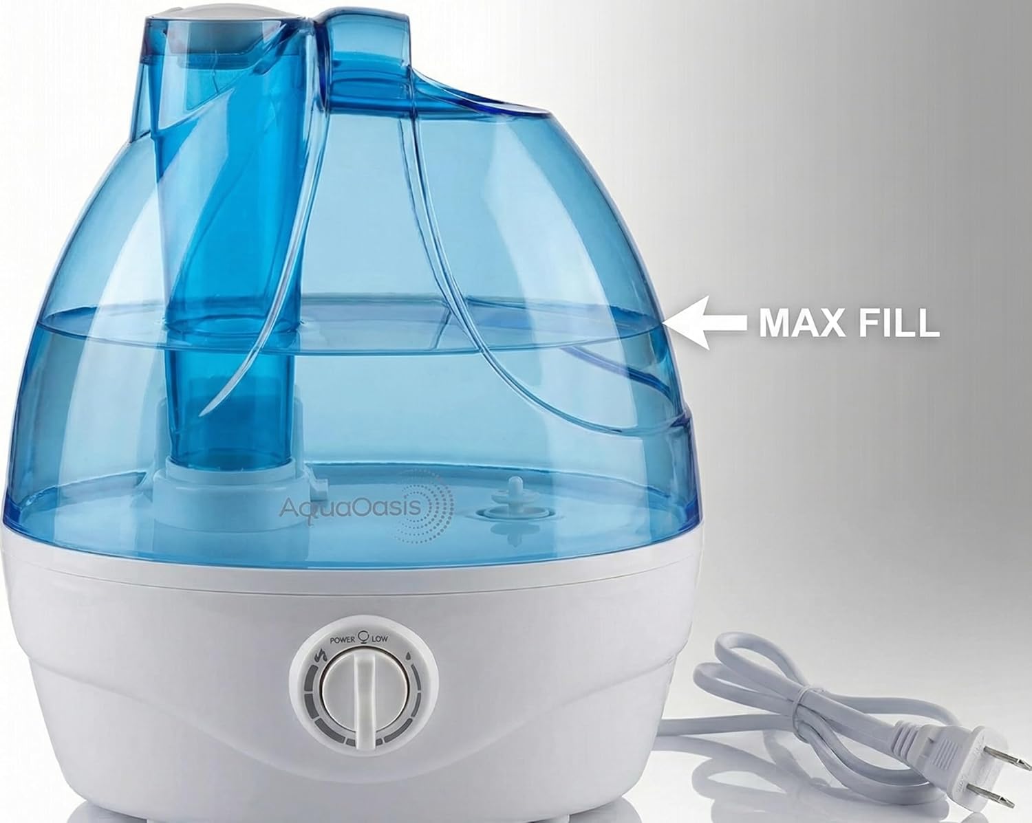 AquaOasis® Cool Mist Humidifier (2.2L Water Tank) Quiet Ultrasonic Hum