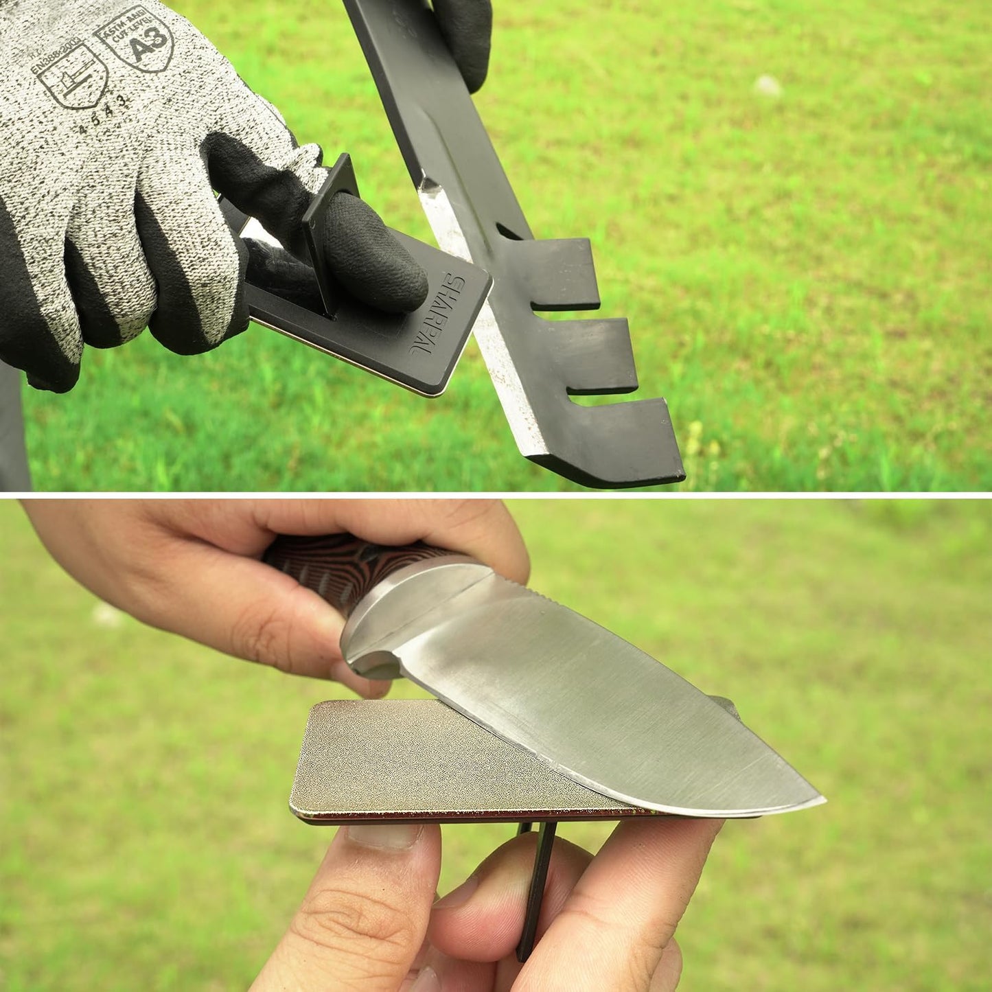 SHARPAL 113N Credit Card-Sized Diamond Sharpening Stone, Coarse 325 Grit Pocket Knife & Tool Sharpener, Portable and Convenient for On-the-Go Use