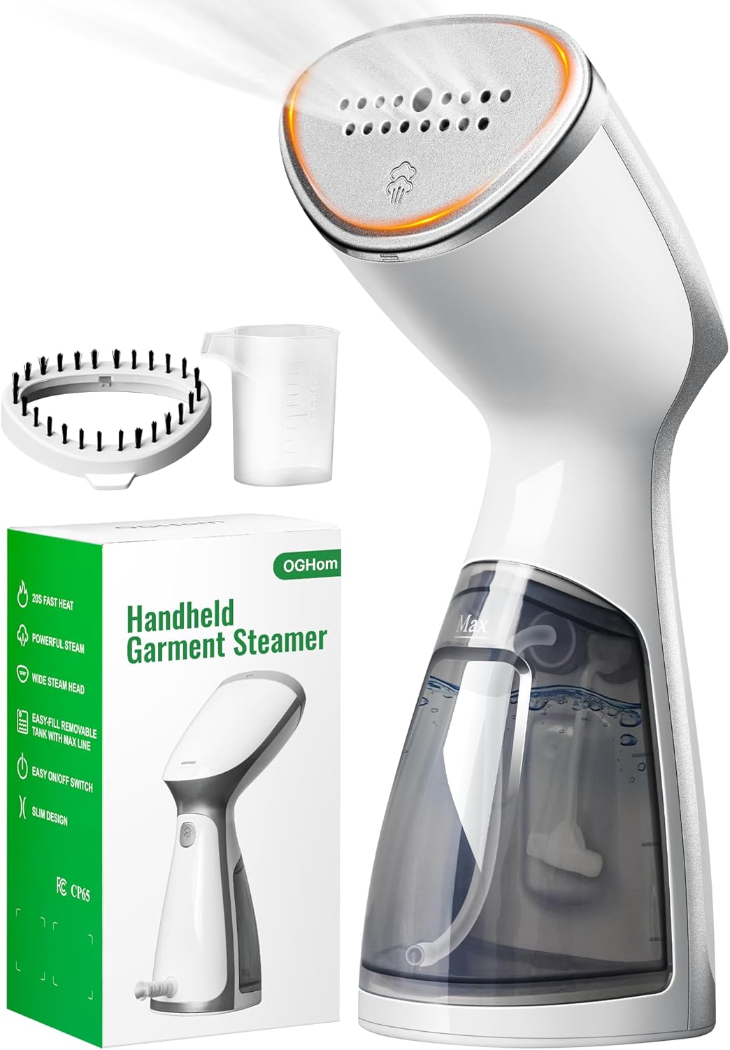 OGHom Portable Travel Handheld Steamer for Clothes, Garment Wrinkle Re