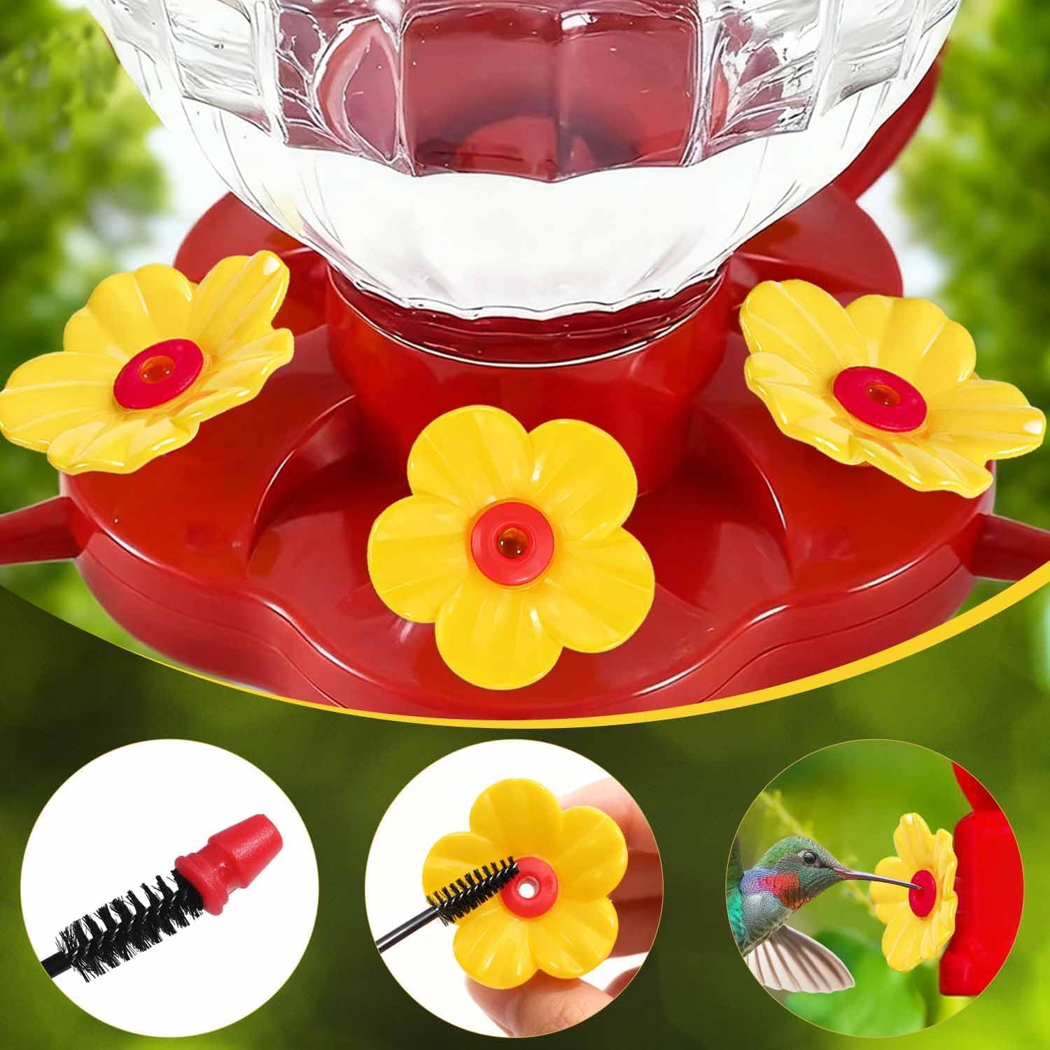 20 Pieces Hummingbird Feeder Replacement Flowers Plastic Hummingbird F