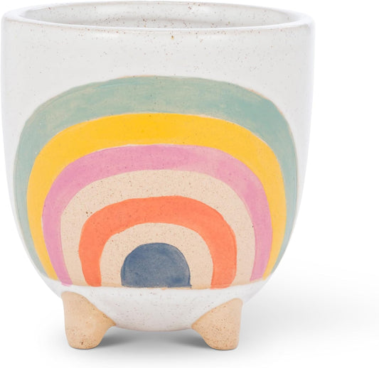 Abbott Collection Small Rainbow Planter with Legs, 4" H