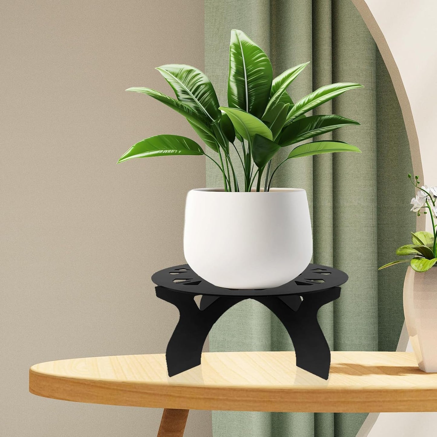 2 Pack Metal Plant Stand for Indoor and Outdoor Use – 220LB load Capac