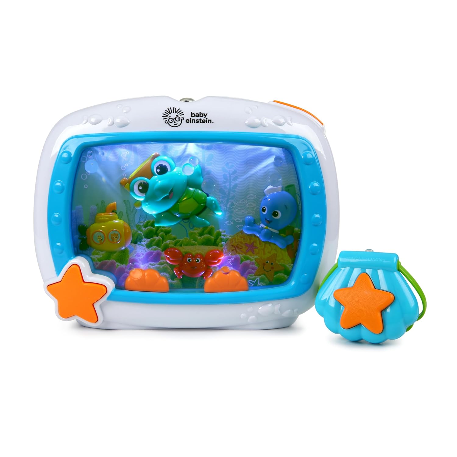 Baby Einstein Sea Dreams Soother Musical Crib Toy and Sound Machine, N