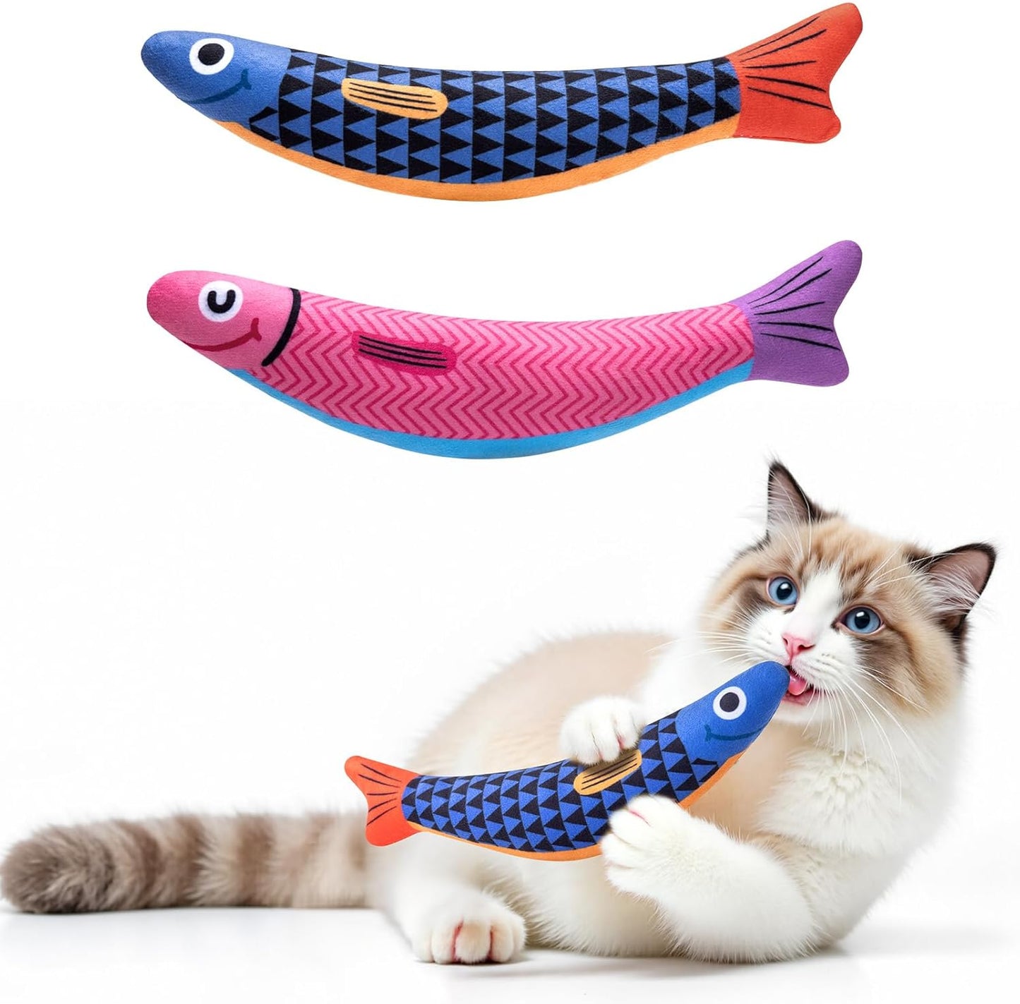 PetBusy Cat Toys with[5000mg A+Natural Catnip &Silvervine] [Baby Grade