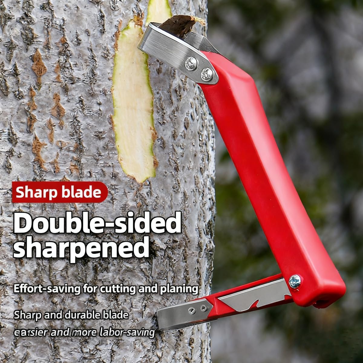 Multifunctional Bark Scraper Remover Set Heavy-Duty Steel with Grafting Knife Fruit Tree Ring Cutter Includes Gloves and Screwdriver for Gardening Tree Grafting Bark Peeling