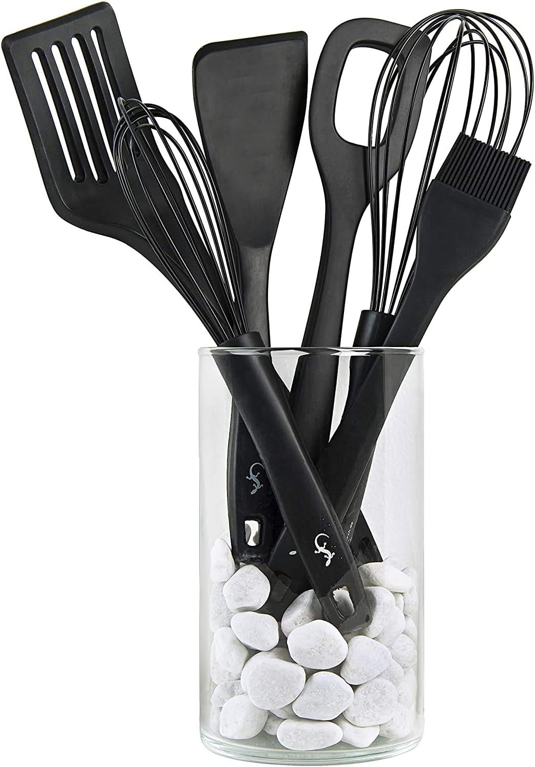 Lurch Germany Smart Tool Silicone Stirring Cooking Spoon With Hole Dur