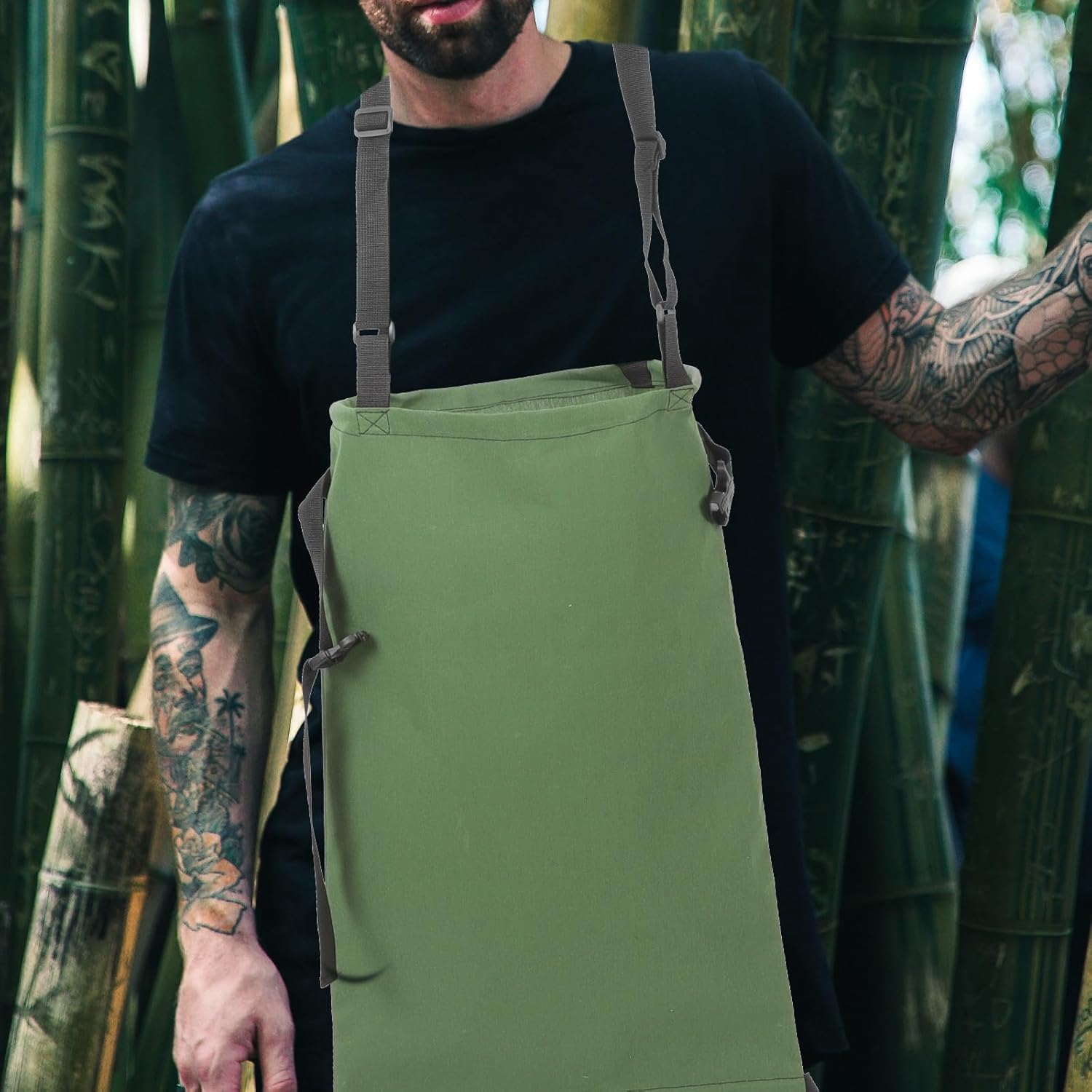 Milisten Canvas Mushroom Picking Bag and Fruit Harvesting Apron with A