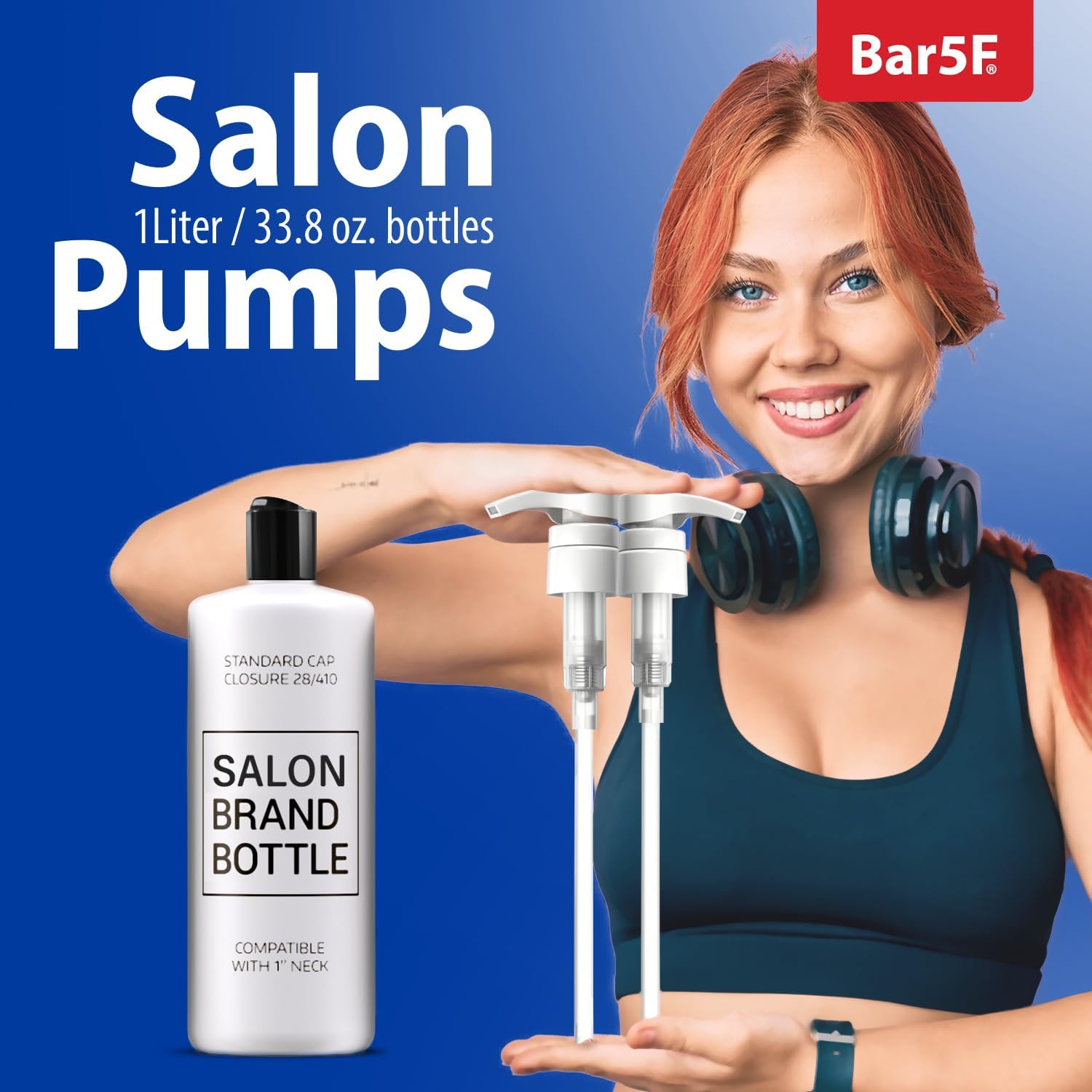 Universal Shampoo/Conditioner Pump for Bottle, 1 L/33.8 oz., Piece 2 W