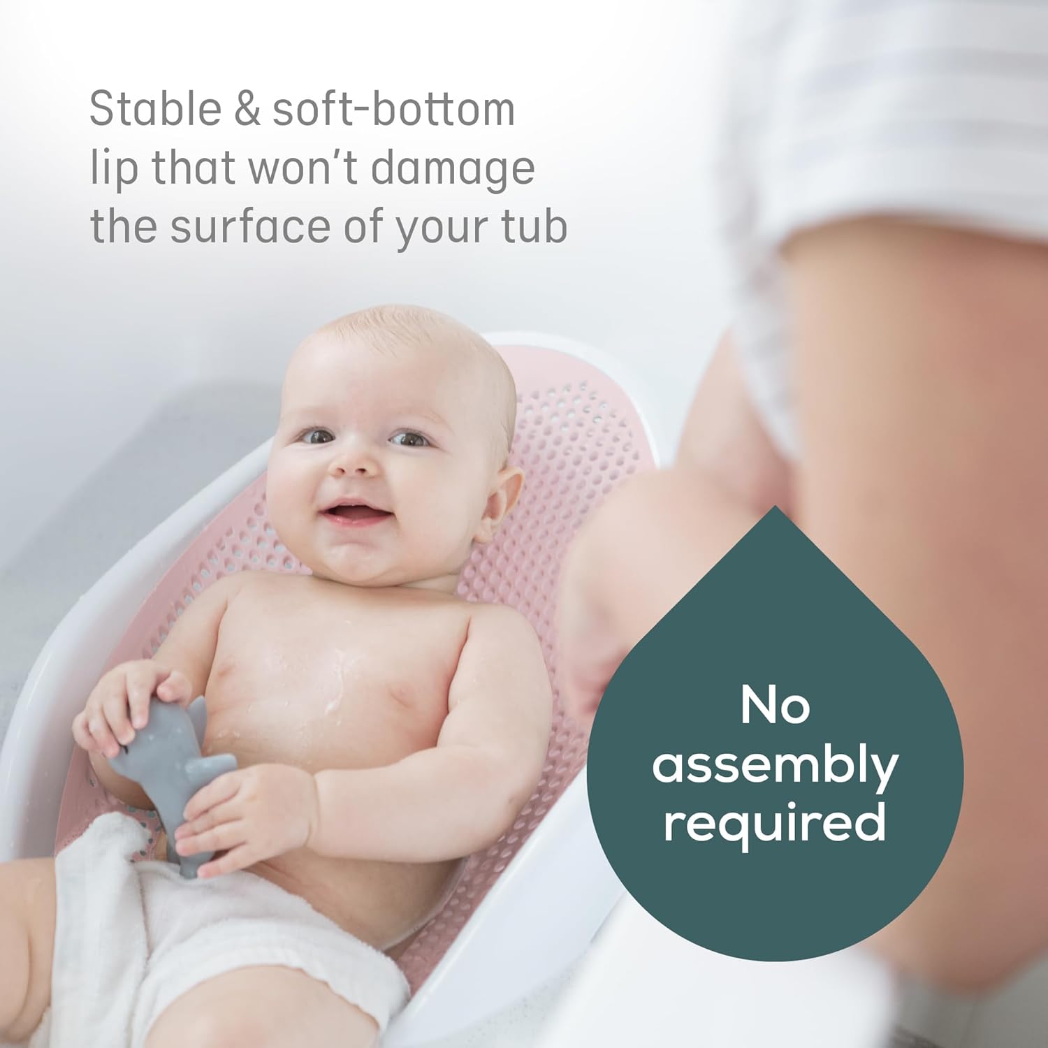 Angelcare Baby Bath Support (Pink) | Ideal for Babies Less than 6 Mont