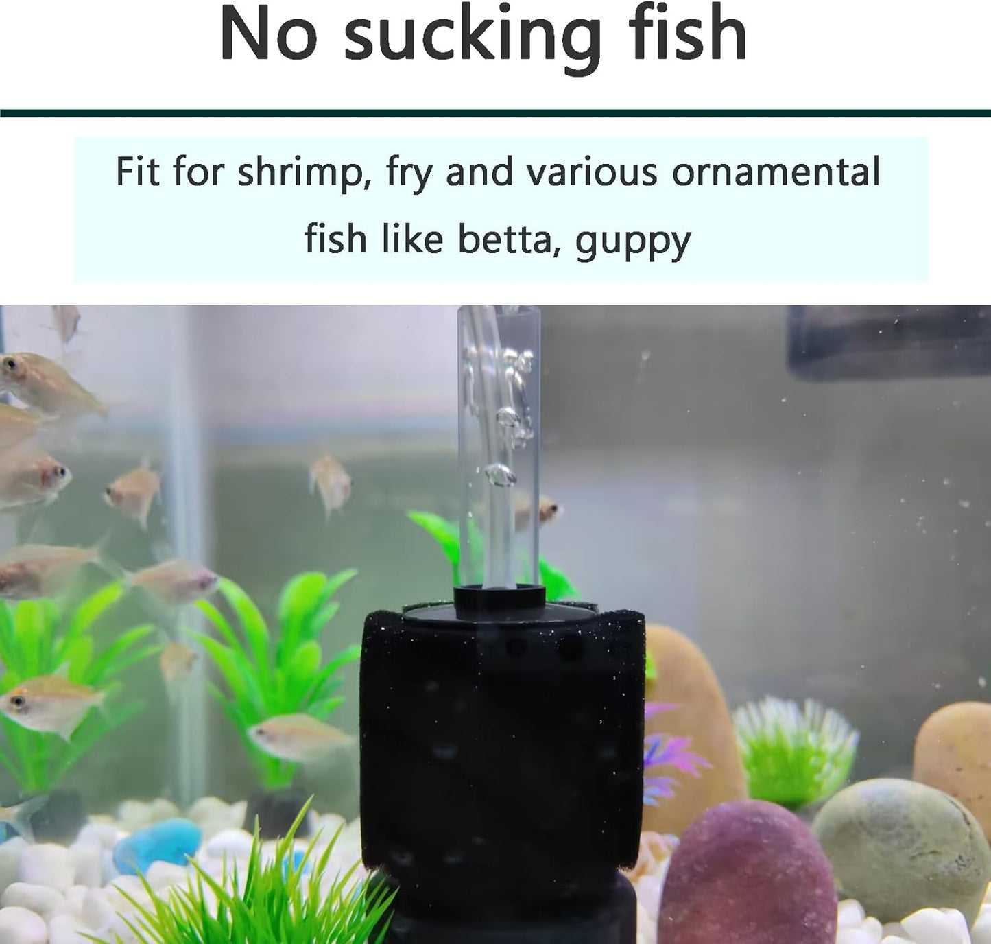 AQUANEAT 3 Pack Aquarium Bio Sponge Filter Breeding Fry Betta Shrimp N