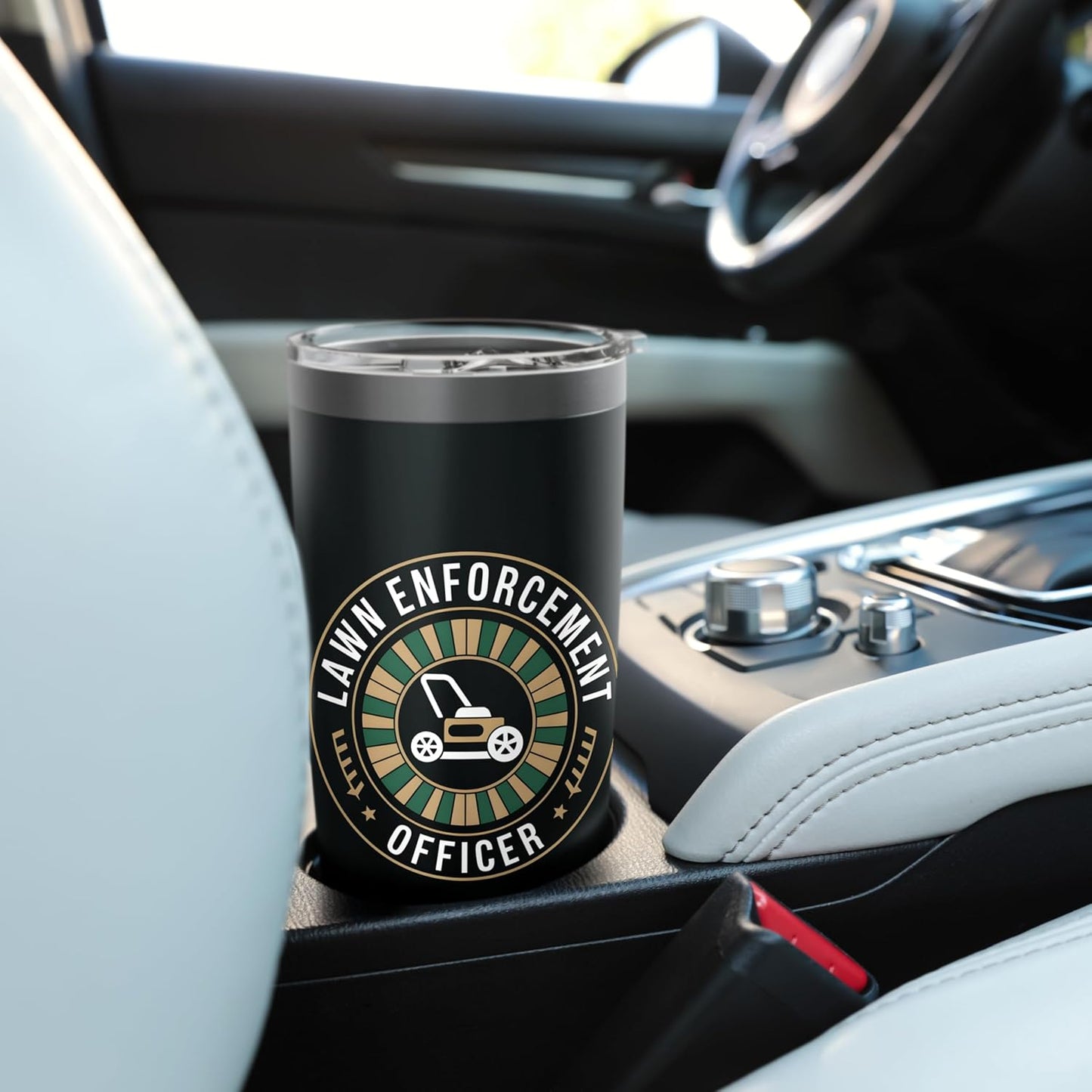 Lawn Enforcement Officer Lawn Mowing Stainless Steel Insulated Tumbler