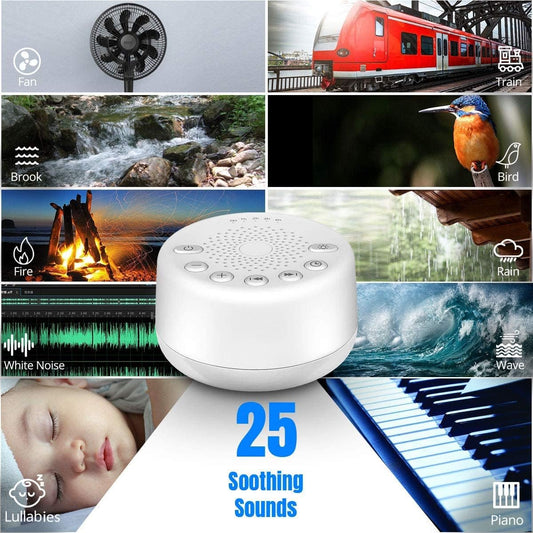 Sound Machine Easysleep White Noise Machine with 25 Soothing Sounds an