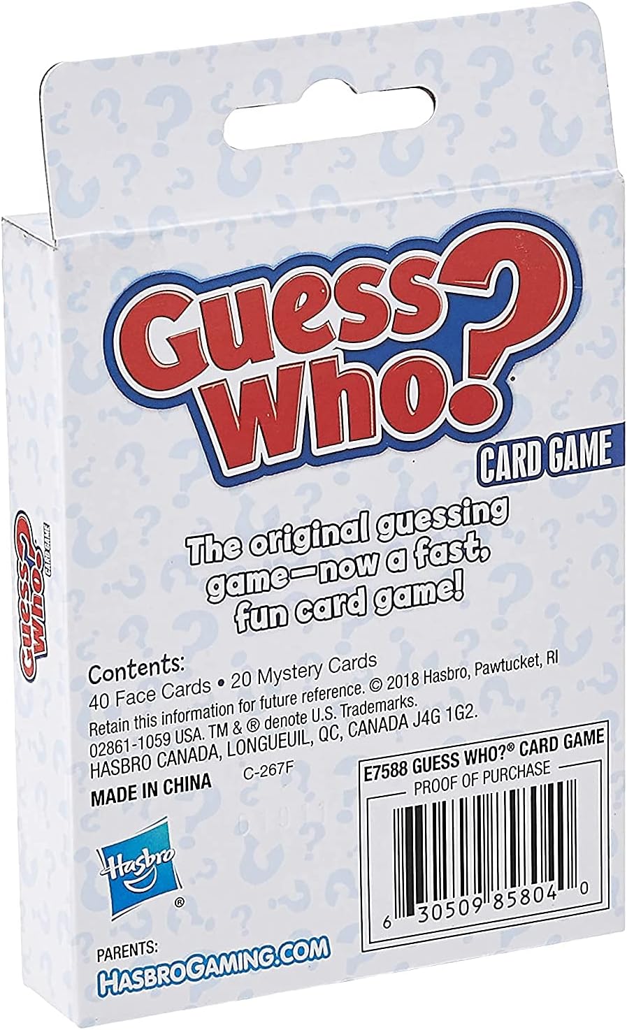 Hasbro Gaming Guess Who? Card Game for Kids, 2 Player Guessing Game, F