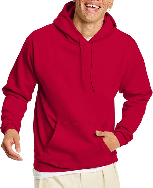 Hanes Men's EcoSmart Hoodie, Midweight Fleece, Pullover Hooded Sweatsh