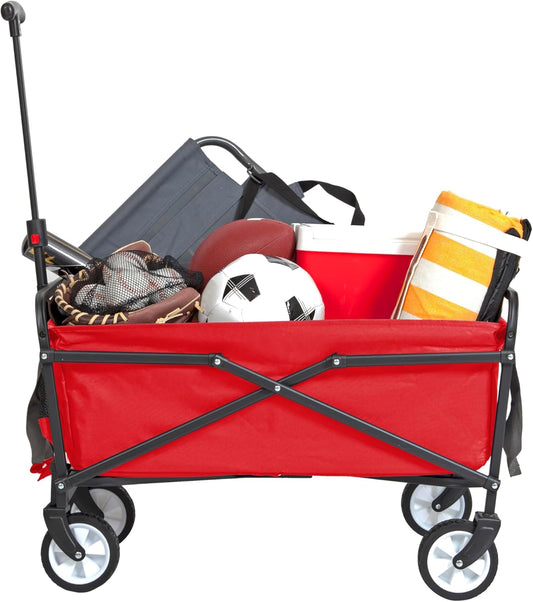 MACSPORTS Lightweight Collapsible Folding Outdoor Utility Wagon, Weigh