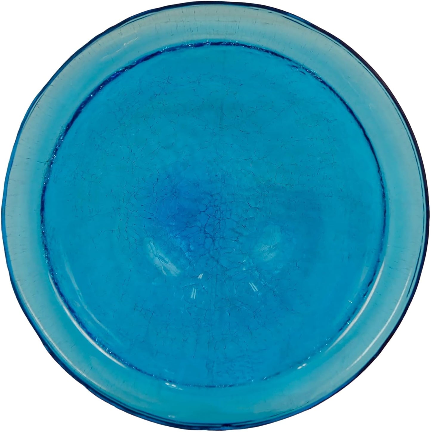 12" Teal Hanging Birdbath
