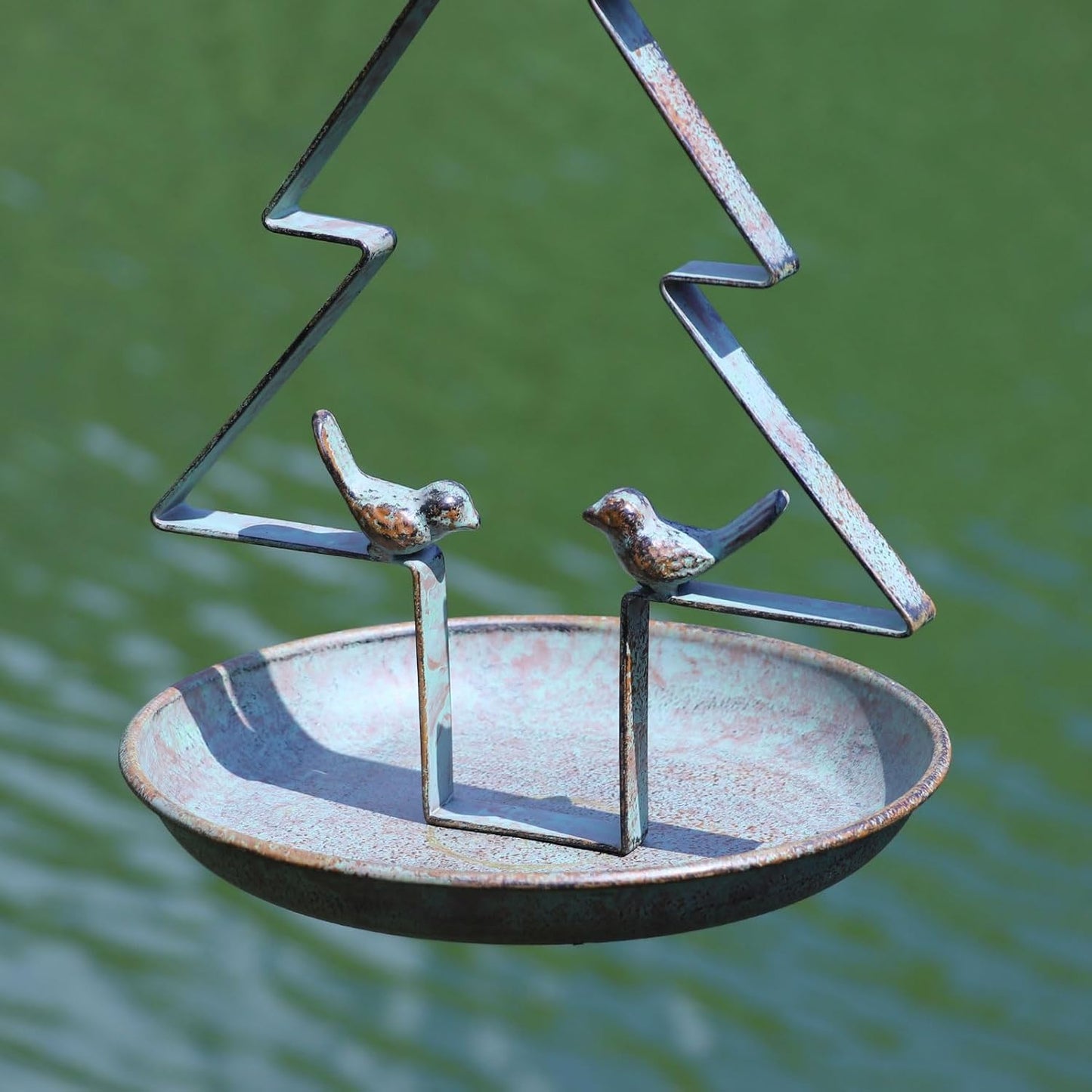 Christmas Tree Hanging Bird Feeders for Outdoors, Seed Tray for Metal 