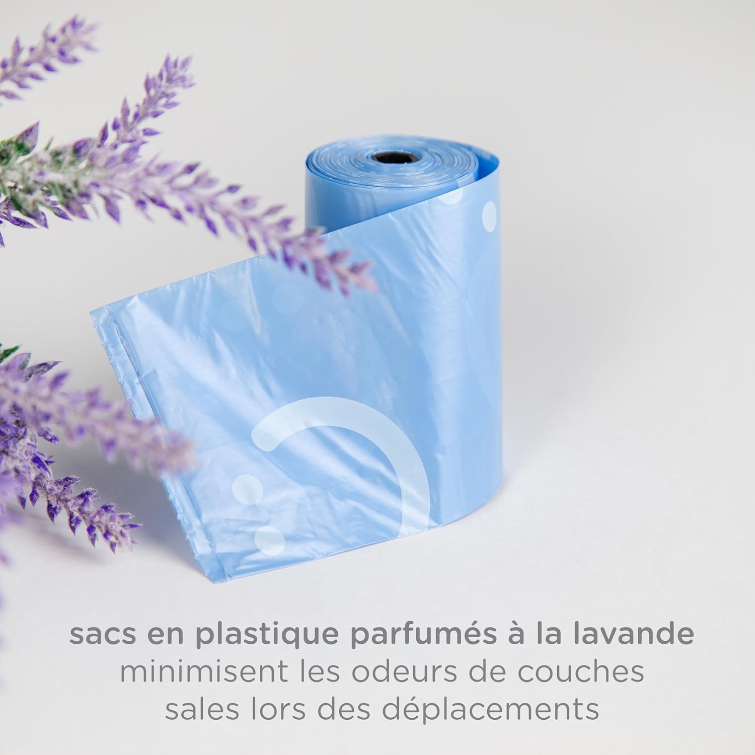 Ubbi Retractable On the Go Bag Dispenser for Travel, Diaper Bag Access