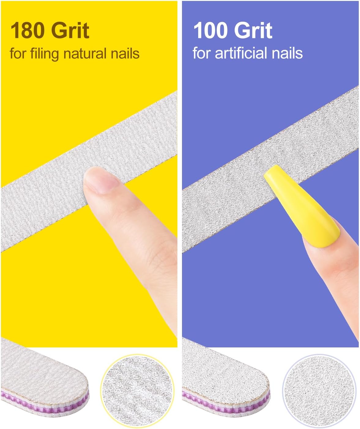 MORGLES Nail File and Buffer Blocks with Nail Care Kit, 13 Pcs Manicur