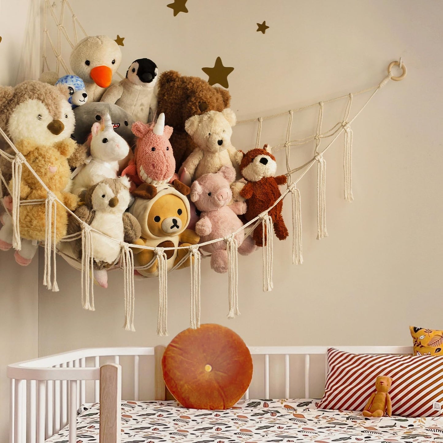 Stuffed Animal Storage Hammock or Net Corner - Large Toy Hammock Net f