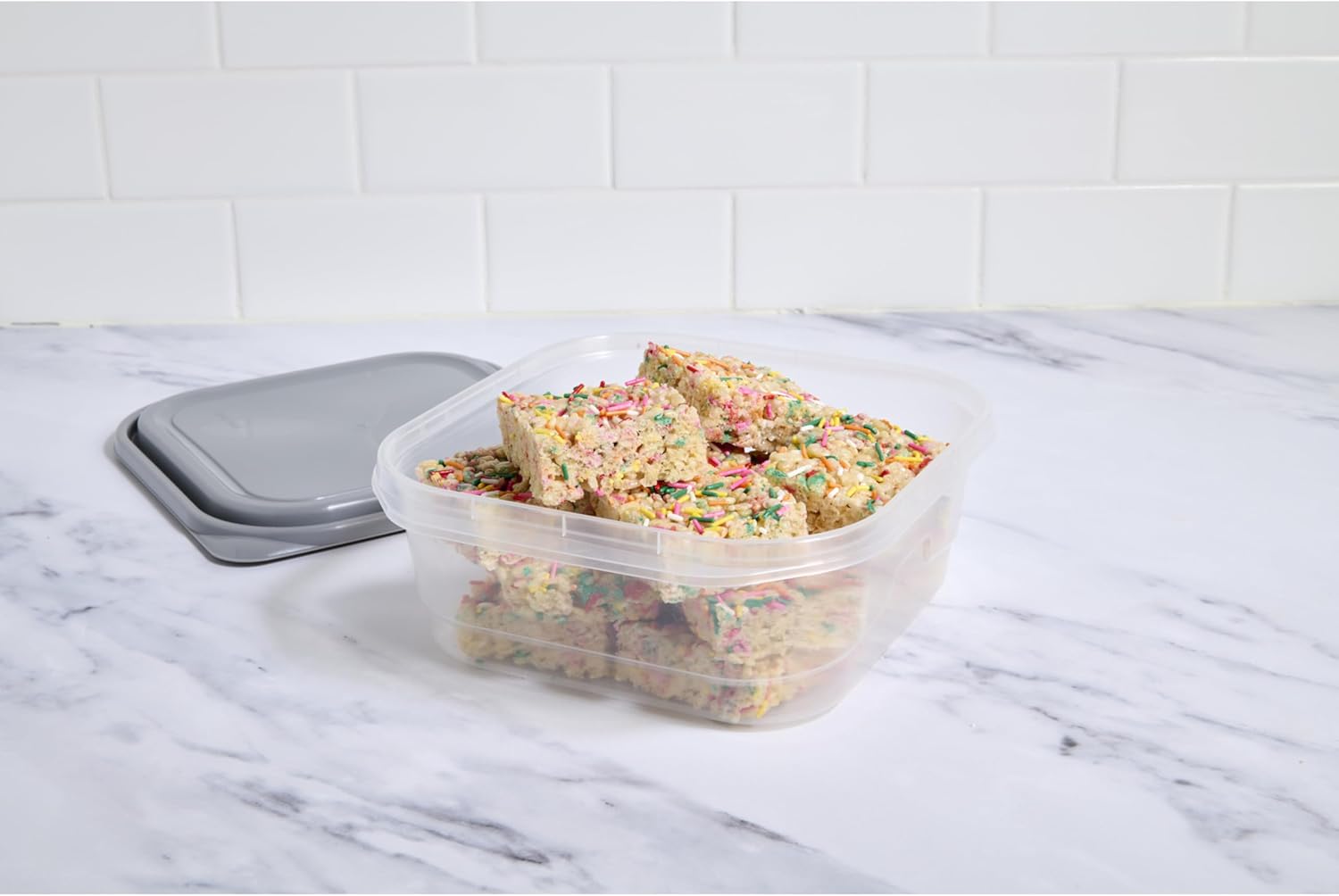 GoodCook EveryWare Extra Large Square Food Storage Container, 2 Pack, 