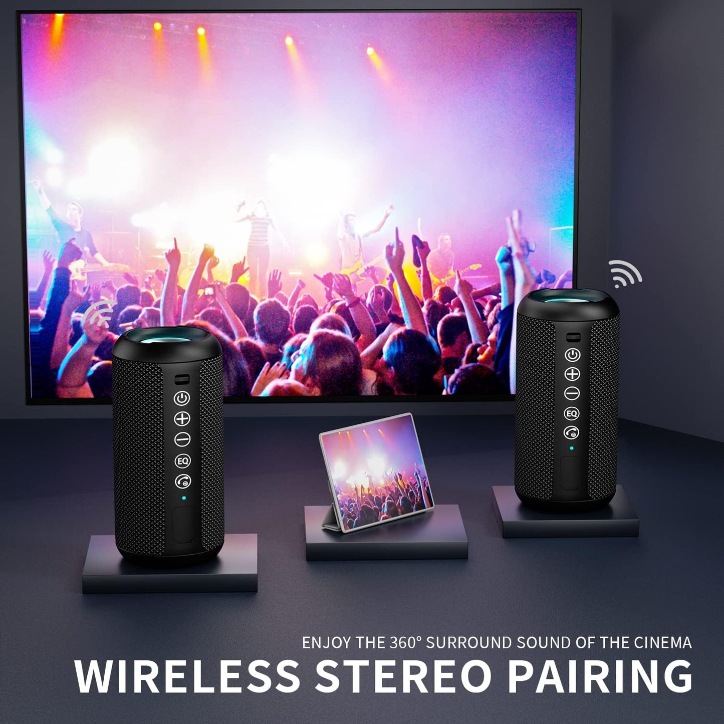Ortizan Portable Bluetooth Speaker (1nd Gen), IPX7 Waterproof, Wireles