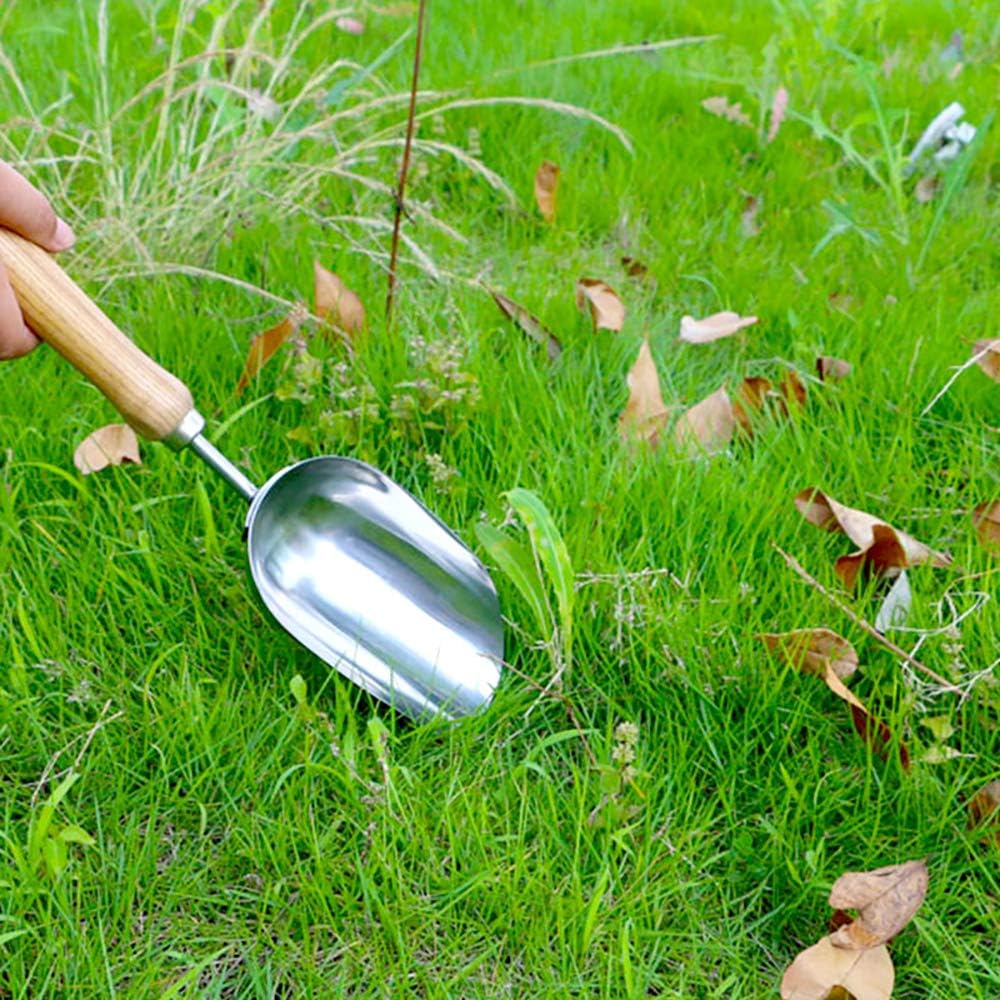 Enjoyer Transplanter Trowel with Ergonomic Grip,Stainless Steel Garden