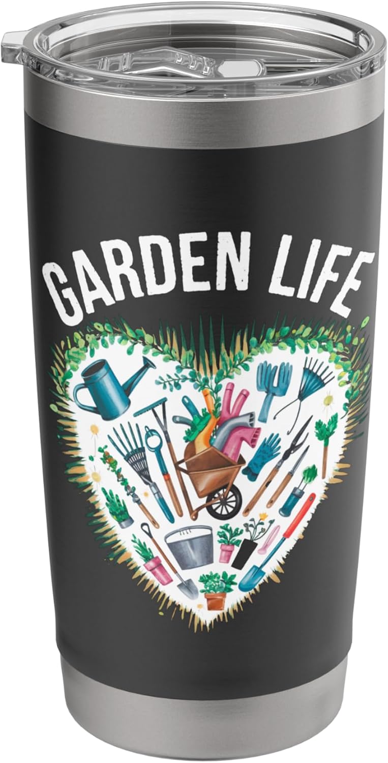 Garden Life Tools and Plants Lovers Stainless Steel Insulated Tumbler