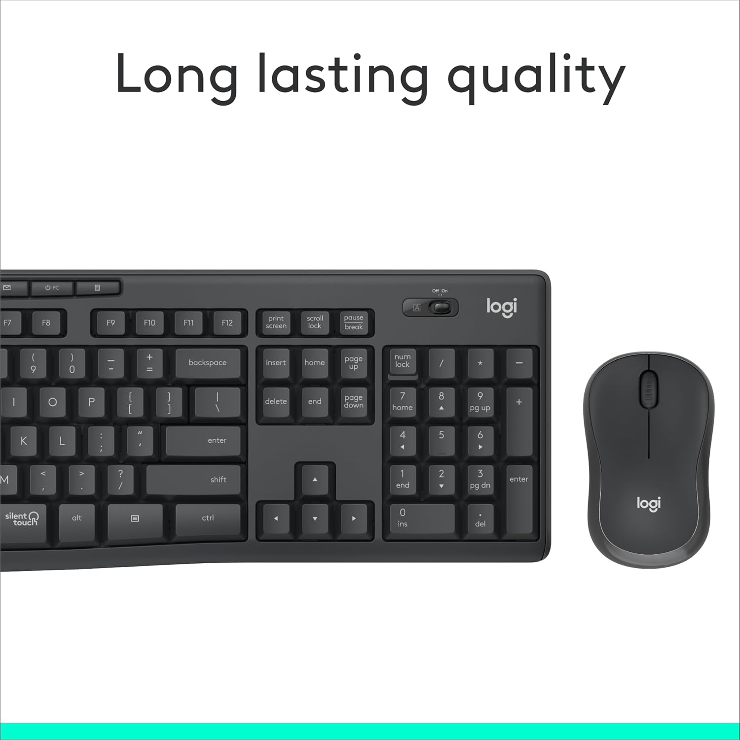 Logitech MK295 Wireless Mouse & Keyboard Combo with SilentTouch Techno