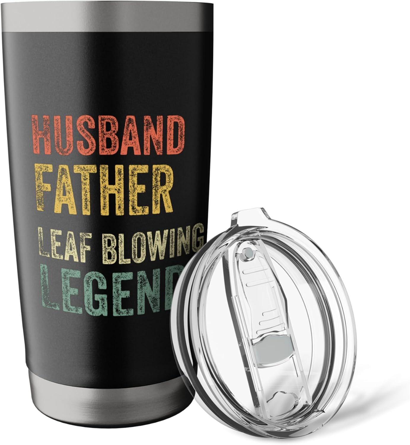 Leaf Blower Tshirt Husband Father Leaf Blowing Legend Lawn Stainless Steel Insulated Tumbler