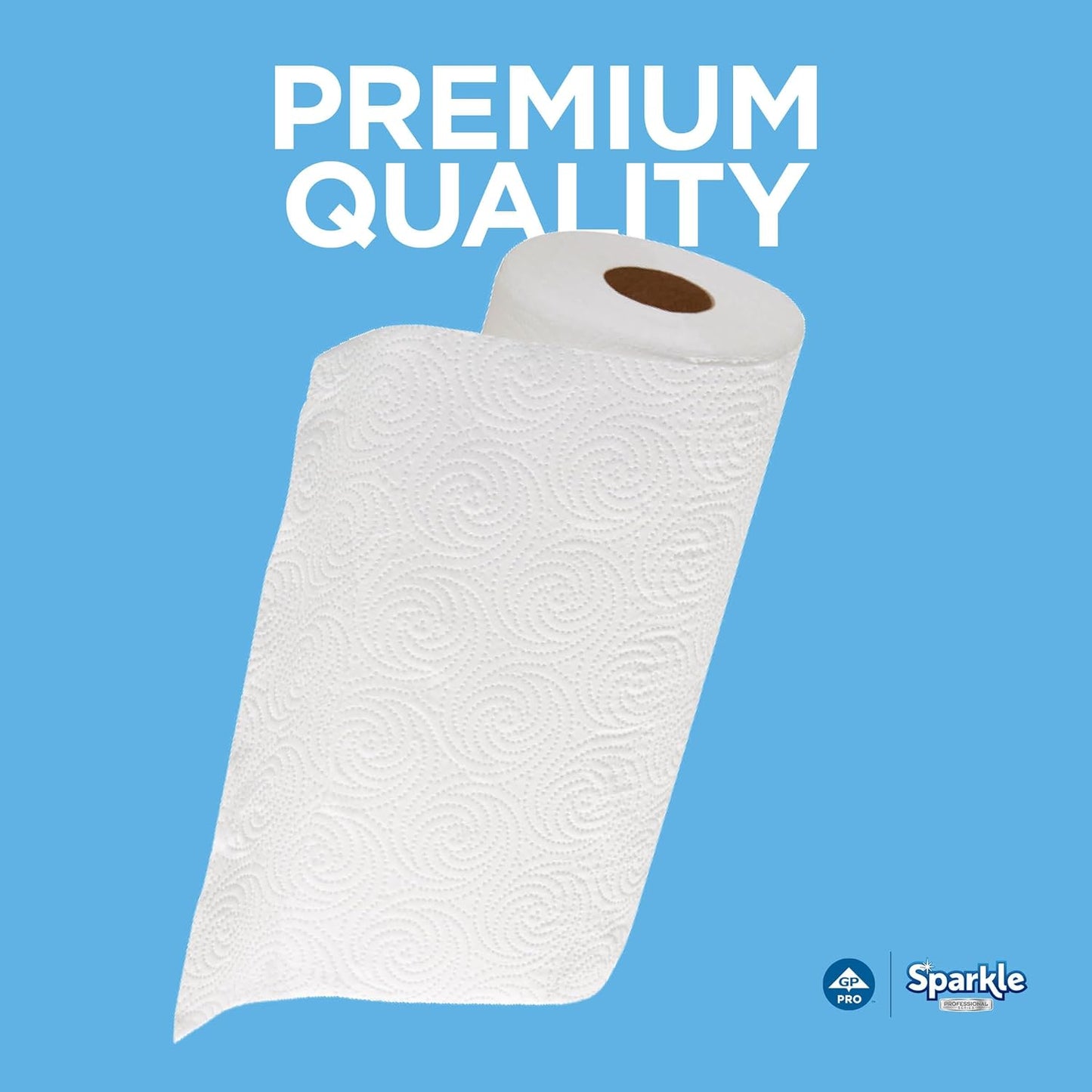Georgia-Pacific Sparkle Professional Series 2-Ply Perforated Kitchen Paper Towel Rolls by GP PRO (Georgia-Pacific), 2717201, 70 Sheets Per Roll, 30 Rolls Per Case