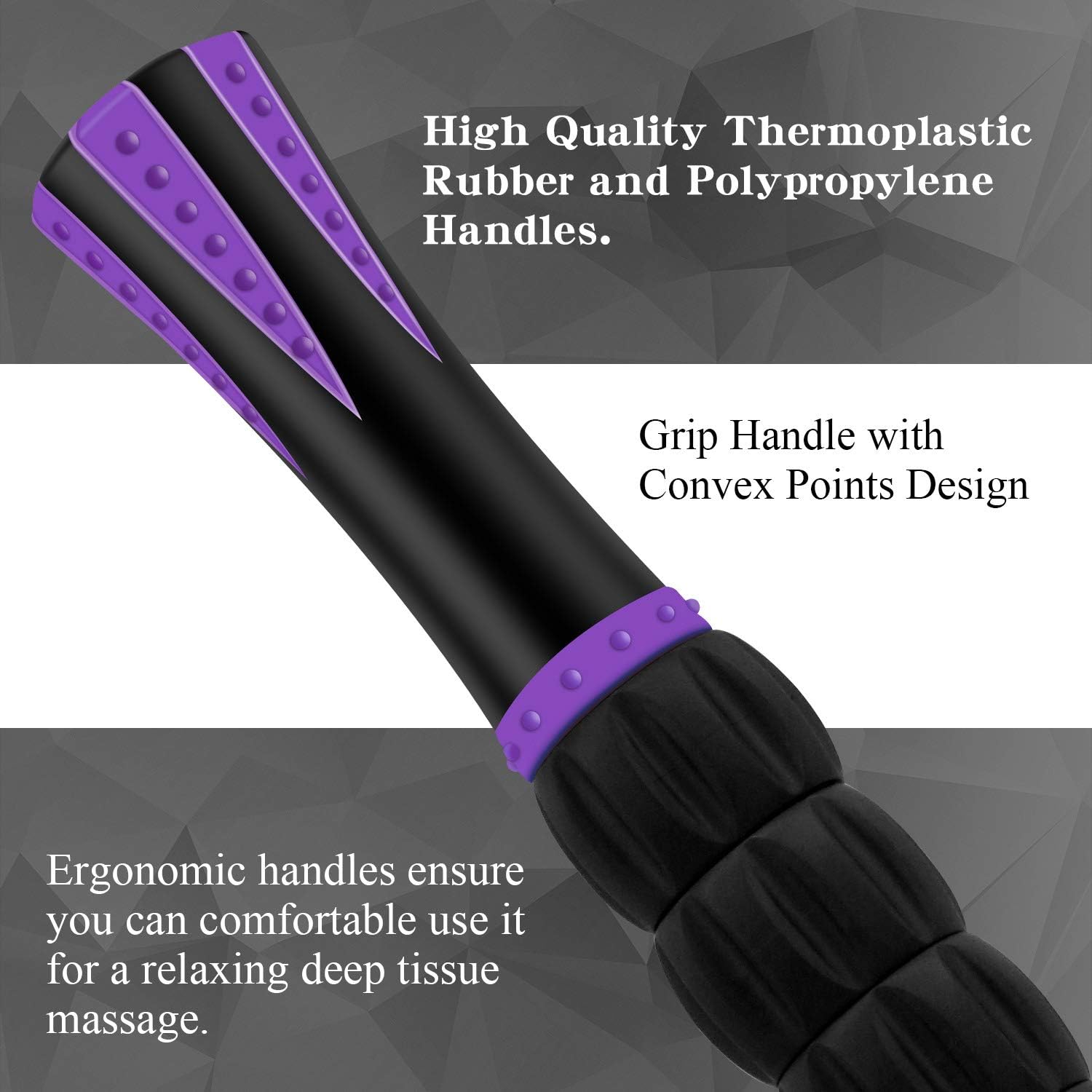 Muscle Roller Massage Roller Stick- Deep Tissue Fascia Blaster for Myo