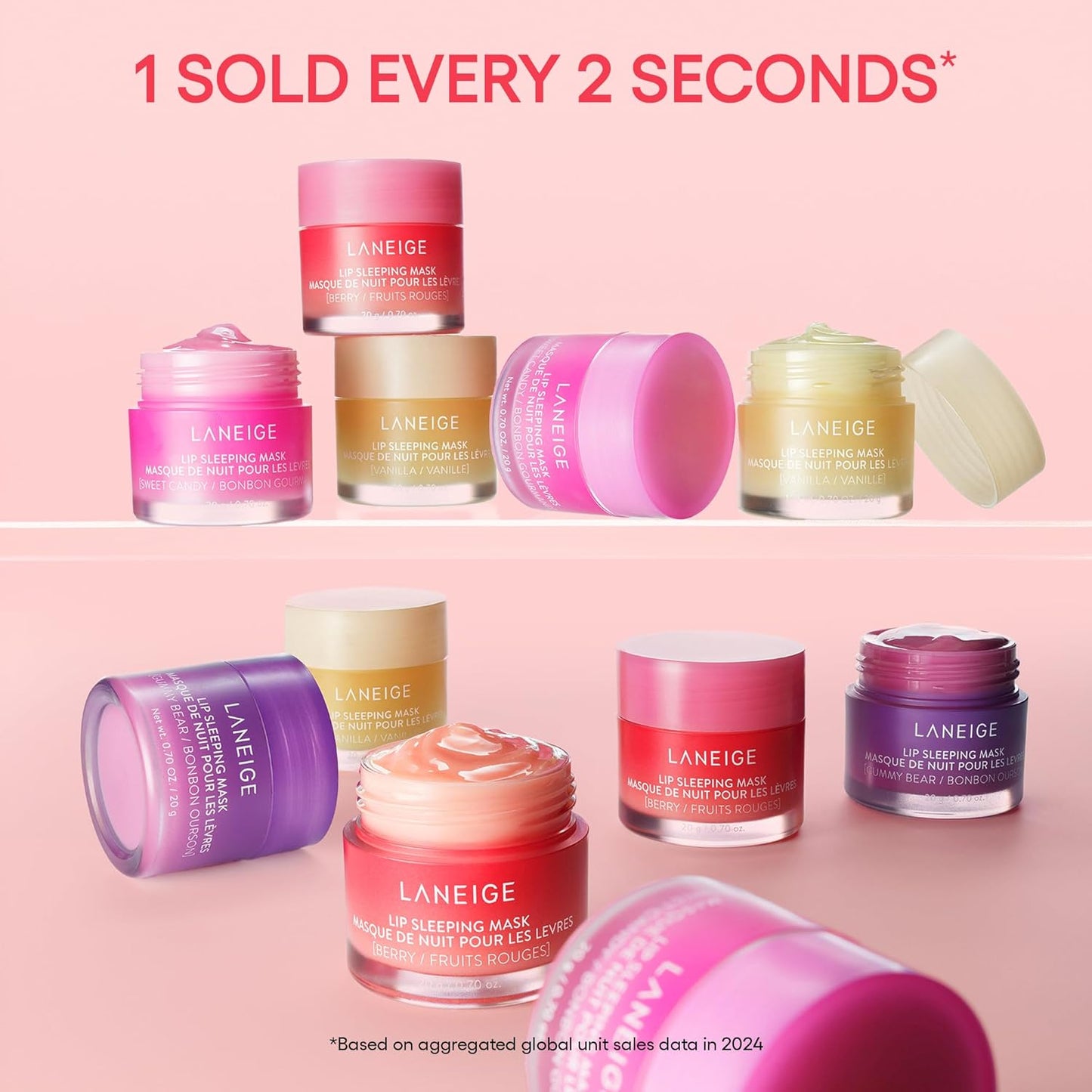 LANEIGE Lip Sleeping Mask: Nourish, Hydrate, Vitamin C, Murumuru & She