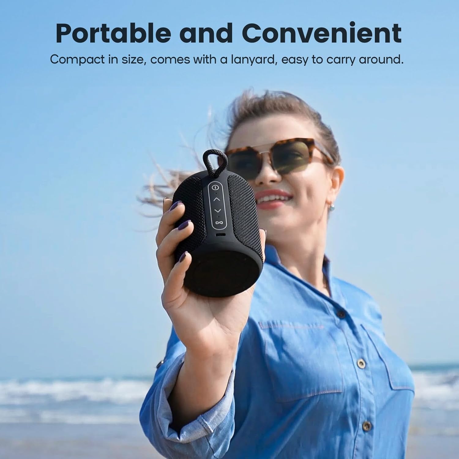 Bluetooth Speaker Wireless,IP67 Waterproof & Dustproof Portable Speake