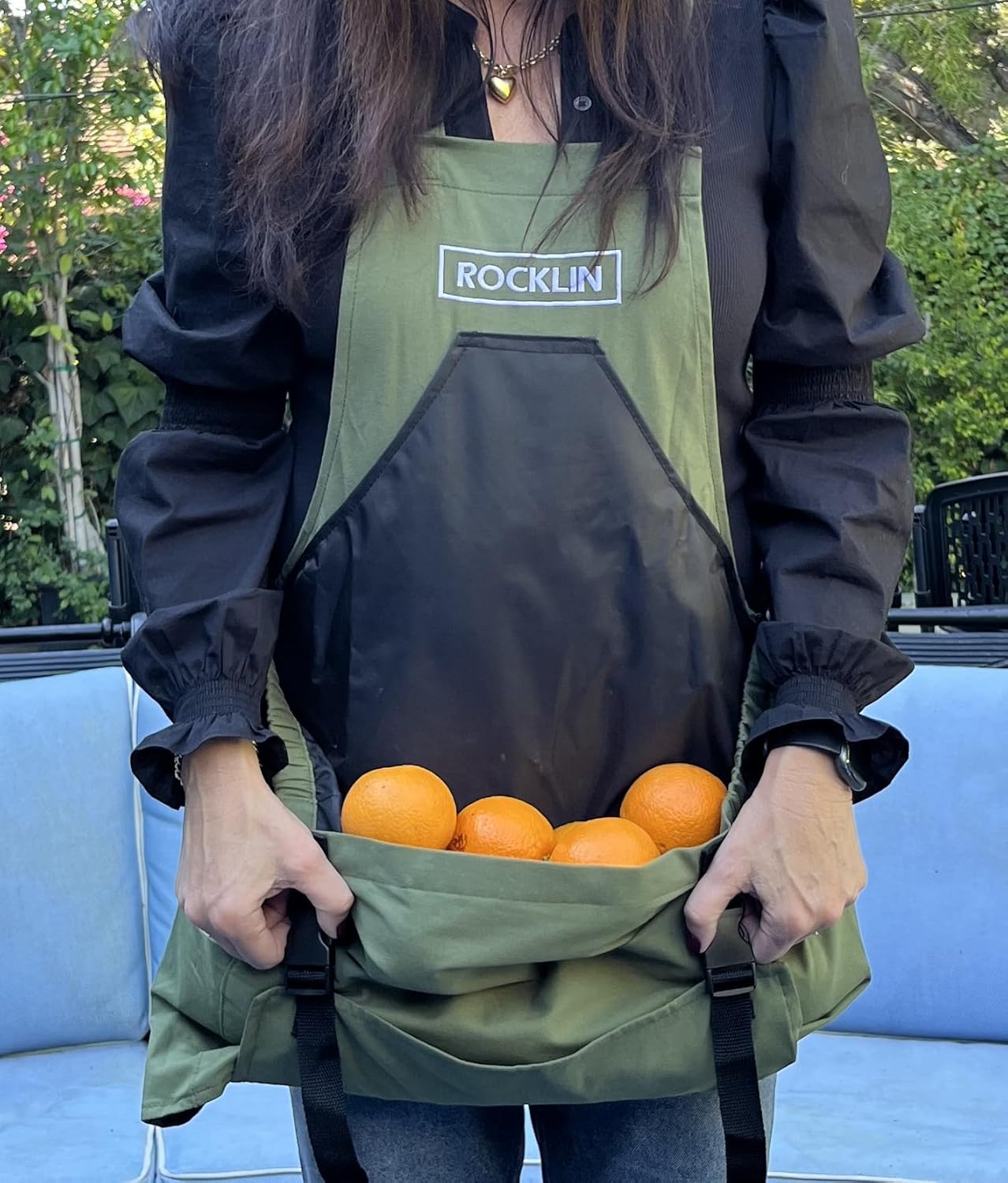 Rocklin Garden Apron – Heavy Duty Canvas Garden Apron For Women & Men 