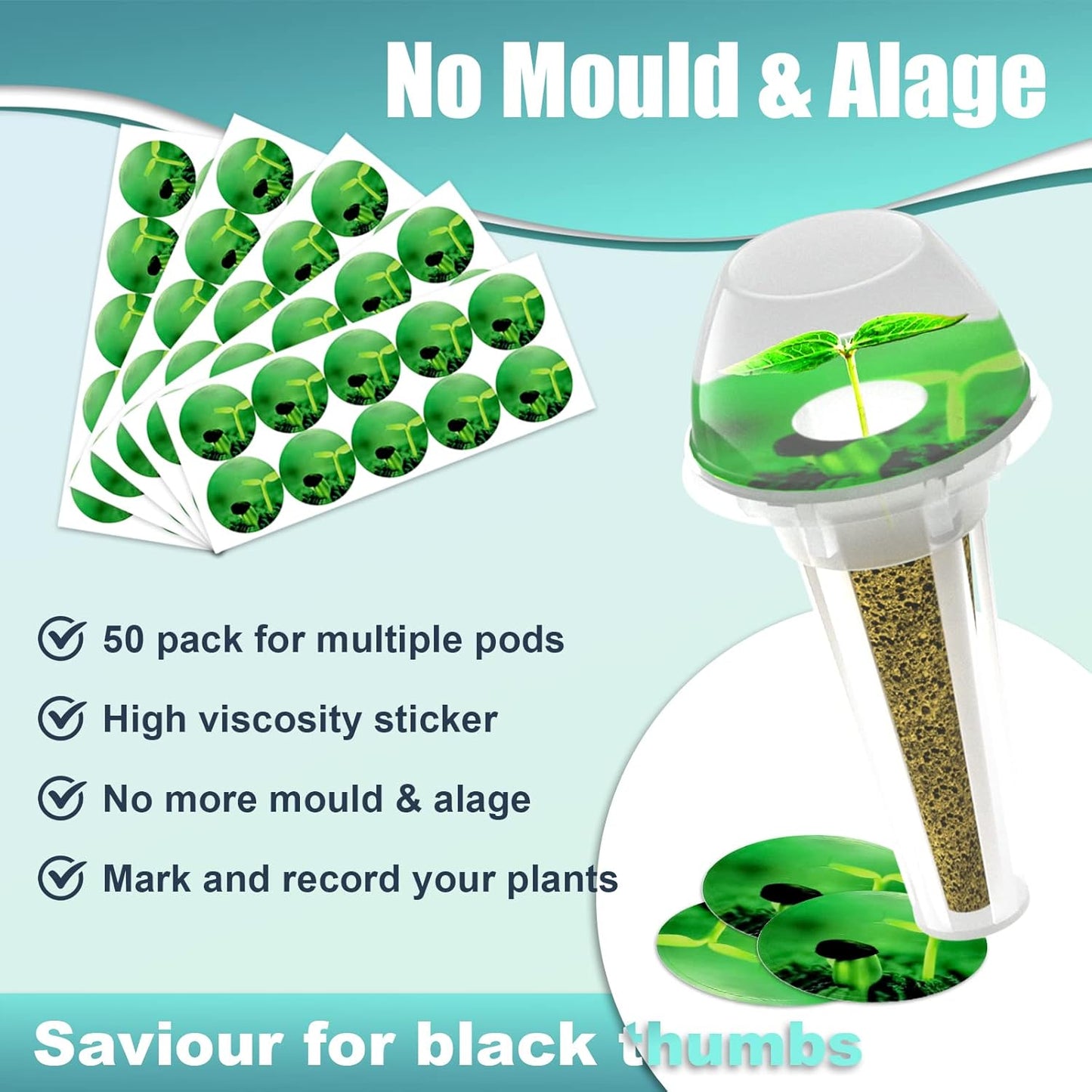 124 pcs Seed Pod Kit for Aerogarden, Grow Anything Kit for Indoor Hydr