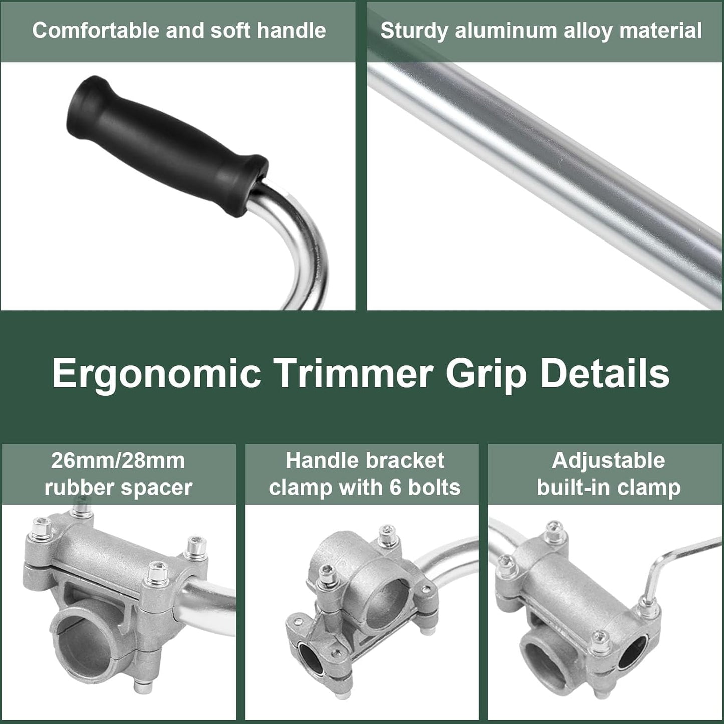 2PCS Weed Eater Handle - String Trimmer Handle, Ergonomic Trimmer Grip