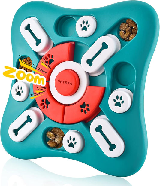 PETSTA Dog Puzzle Toys, Treat Dispensing Dog Enrichment Toys for IQ Tr