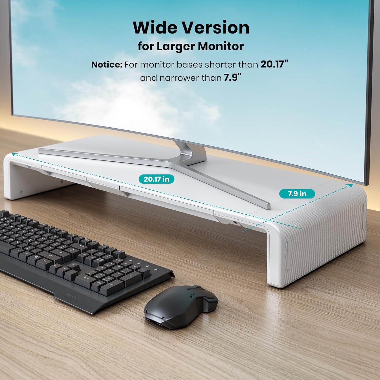 Monitor Stand Riser, Klearlook Foldable, Height Adjustable Computer St